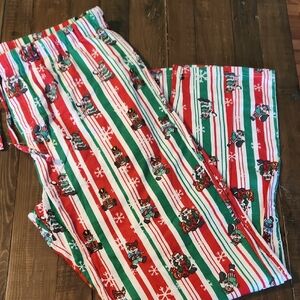 BUC-EE'S Christmas Flannel Sleep Pajama Pants Size 2XL  Unisex Cotton Red Green